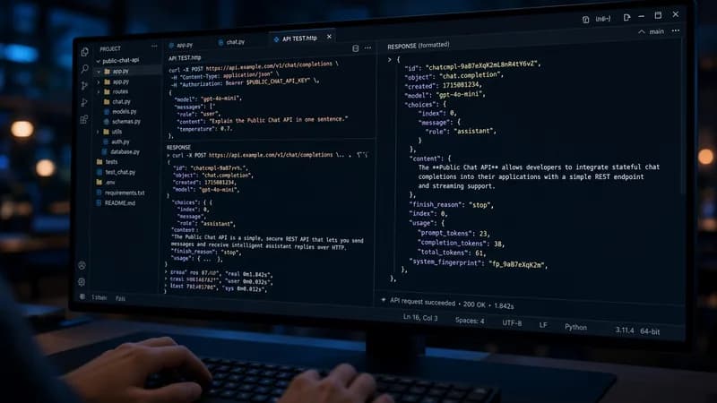 Публичный API для чата A5X: список чатов и сообщения агенту