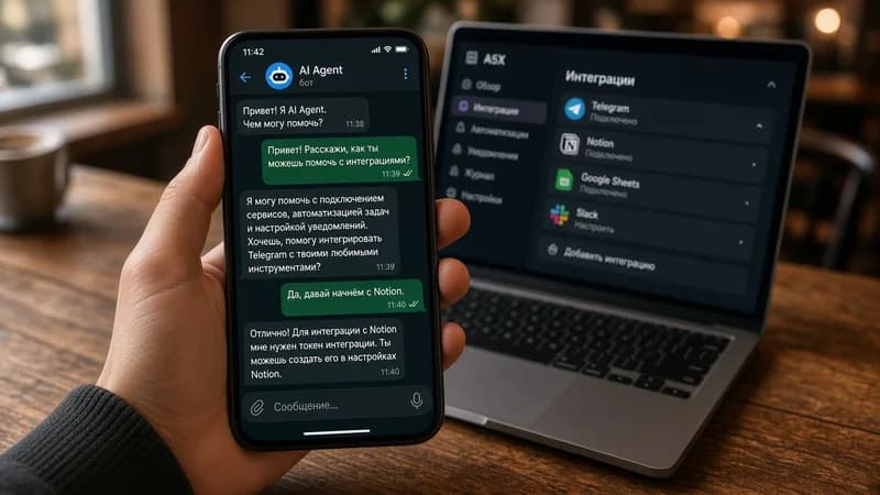 Подключение Telegram-бота к агенту чата A5X