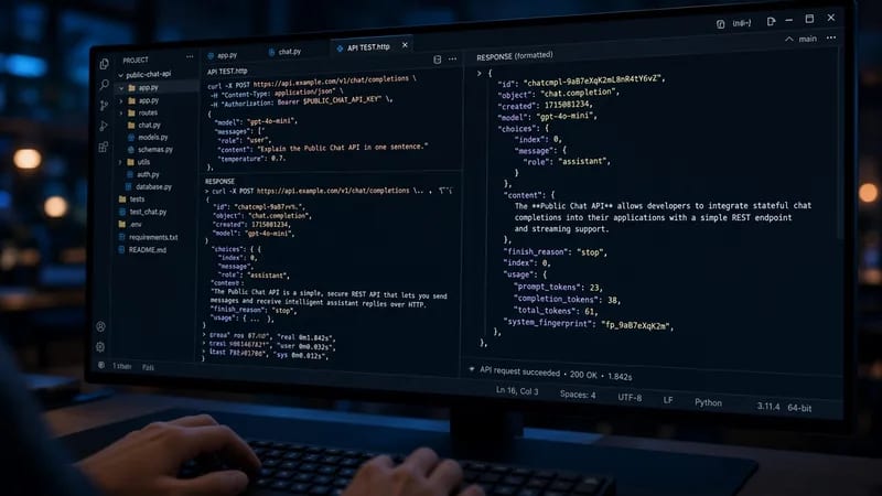 Публичный API для чата A5X: список чатов и сообщения агенту